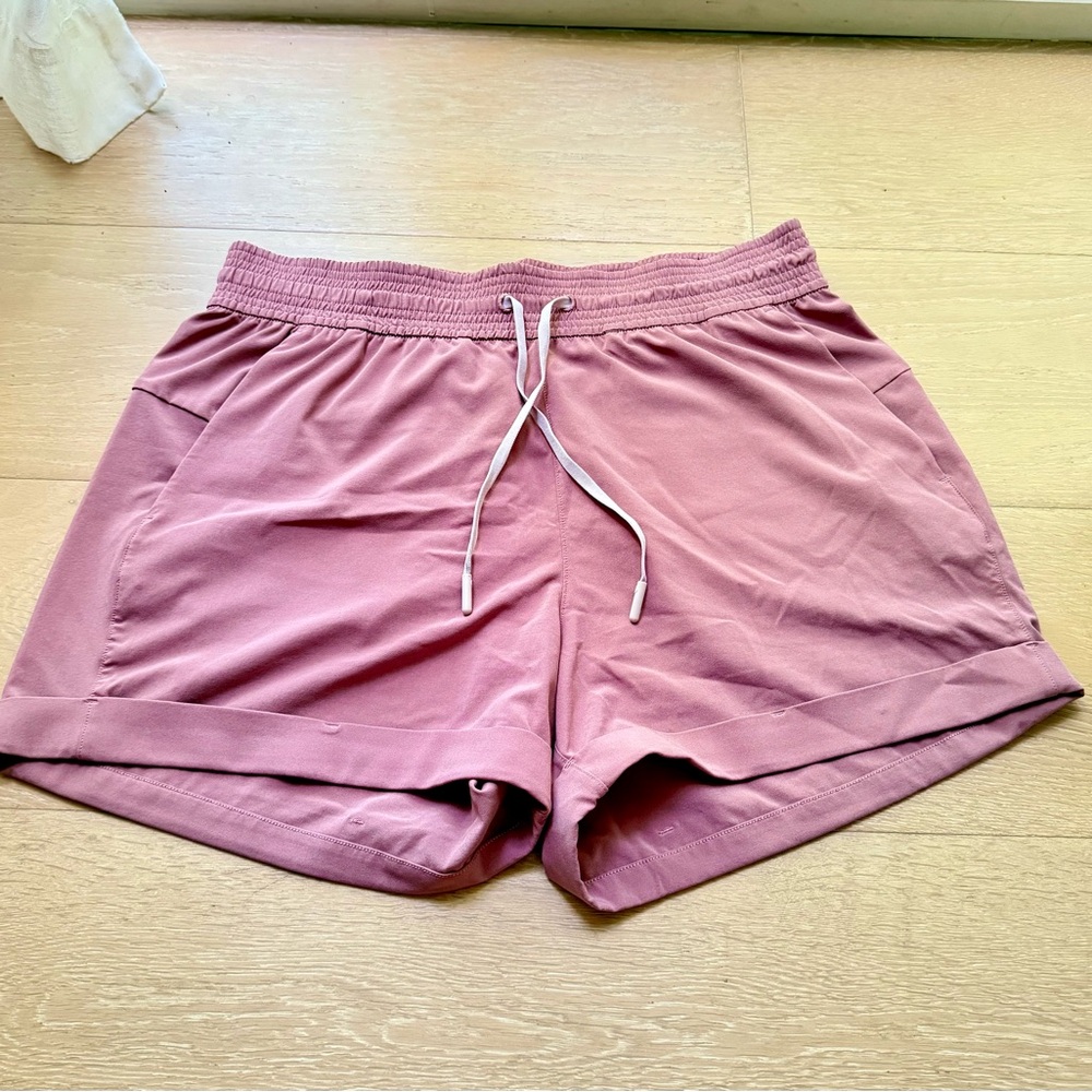 lululemon athletica Rose Pink Drawstring Athletic Shorts
